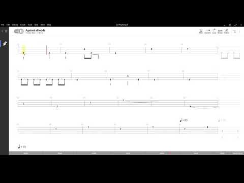Against all odds ( Mariah Carey ) ,Tablatura e base Senza Basso - Backing bass track-NO BASS