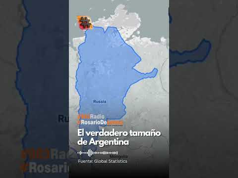 El Verdadero Tamaño de #Argentina  ❤🙃