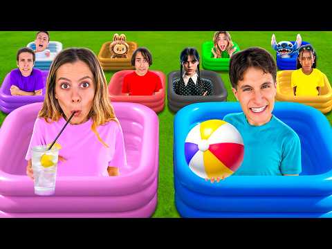 LET'S SURVIVE IN 10 POOLS OF YOUR COLOR FOR 24 HOURS WITH OUR FRIENDS!💦