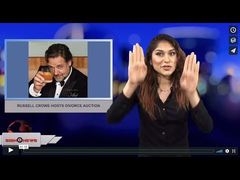 Russell Crowe hosts divorce auction (ASL - 4.7.18)