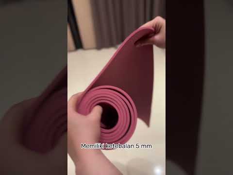 Gambar Alph Matras Yoga Tpe Single Layer Pattern Weave - Pink