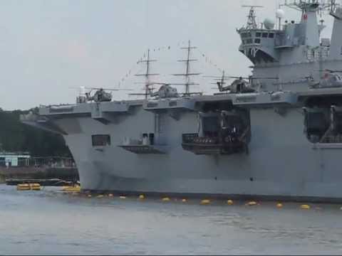 HMS Ocean, Britain's Largest Warship, Takes Role in Securing the Olympics
