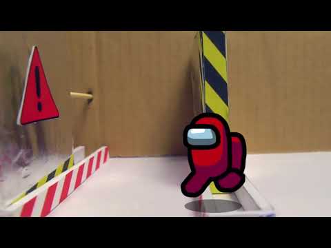 Cute Hamster Maze vs AMONG US 4 but with Traps in maze - mister hamster #05