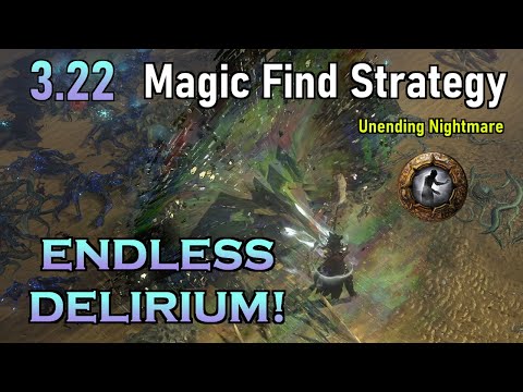 3.22 Magic Find Strategy! 💰 Unending Hunger Atlas Tree: ALWAYS run 8-modded Delirious maps for cheap