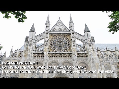 England 2017: Day 1 Getting To London, Trafalgar Square, National Portrait Gallery + Shop