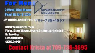 preview picture of video 'House For Rent Wyatt Blvd Mount Pearl NL'