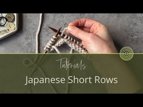 How To Knit Japanese Short Rows | Knitting Tutorial by Carol Feller