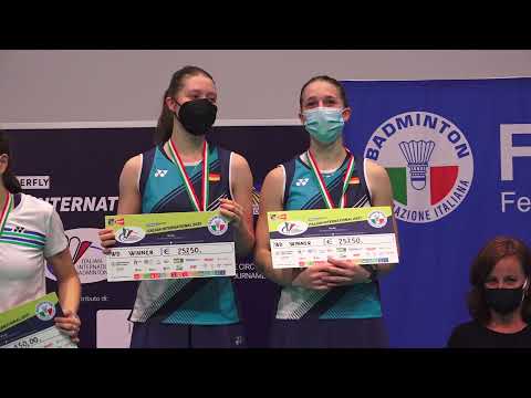 Le vincitrici del doppio femminile al #Decathlon #Perfly #Italian #International 2021