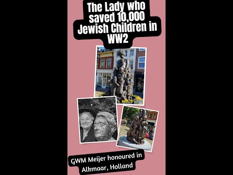 Saviour of 10,000 Jewish Children honoured in Holland: Statue at Alkmaar: Courageous Act in WW-II