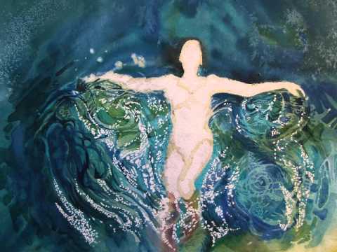 Watercolour painting in progress, take live webcam classes with Gilly on Powhow