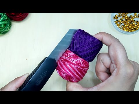 It's So Beautiful  !! Superb Craft Idea With Embroidery Floss_ Embroidery Flower Design Idea