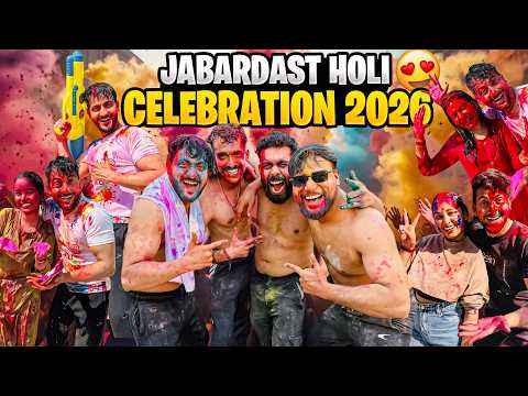 Jabardast Holi Celebration😍 Sabke Kapde Faad Diye😂 | Vinay Thakur Vlogs