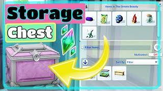 The Sims 4 how to store collectable items in storage chests