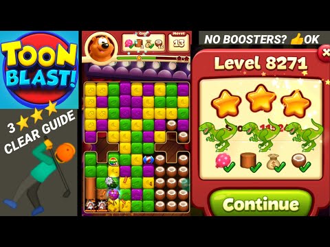 Toon Blast Level 8271 🤺✨🦖