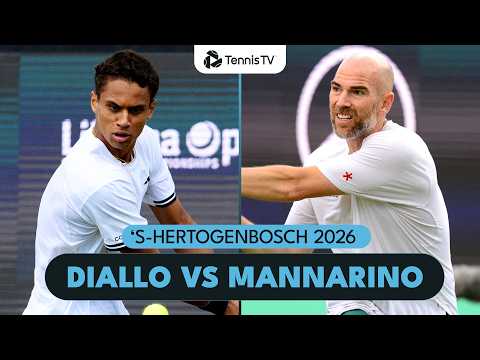 Defending Champion Gabriel Diallo Takes On Adrian Mannarino | ‘s-Hertogenbosch 2026 Match Highlights
