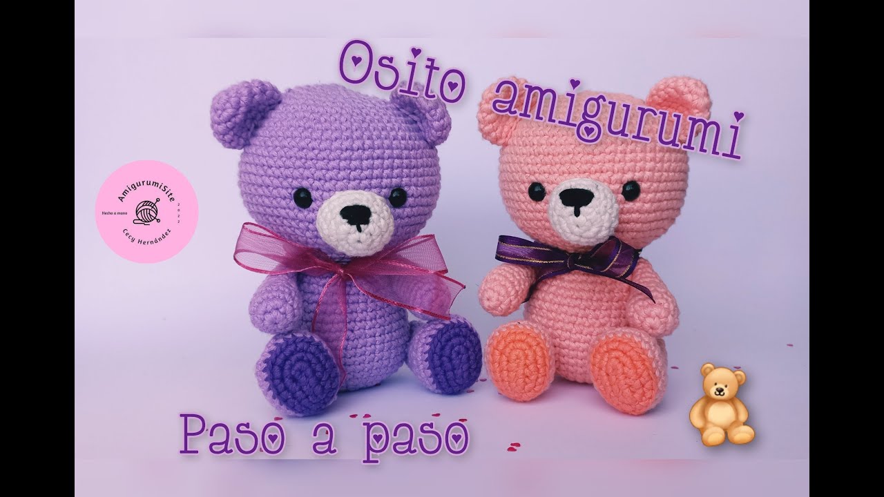 Osito tejido amigurumi 🧸(Idea  de regalo para San Valentin) ❤