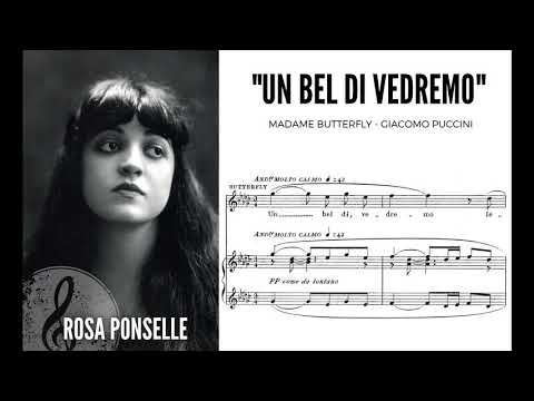 "Un bel di vedremo" Madame Butterfly - Rosa Ponselle 1919 (with score) HD 1080p