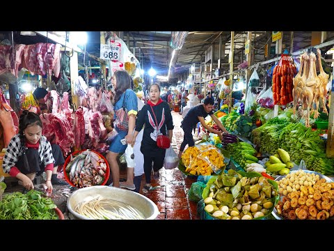 Fresh Foods & Living Lifestyle @ Boeng KengKong Market - Fruits, Snacks, Fish & More
