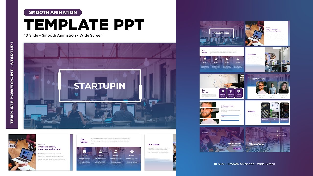 StartUp 1 | Template PPT Profesional & Modern