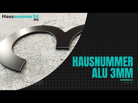 Hausnummer Alu 3mm | Hausnummer24.eu