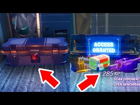 Open Chests locked by an ID Scanner Fortnite