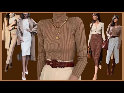 VESTIR CON ELEGANCIA CON ESTE COLOR NEUTRO/ LOOKS ELEGANTES EN TONOS MARRONES/ COMBINACIONES DE ROPA