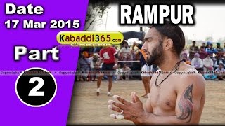 Rampur (doraha) Kabaddi Tournament 17 Mar 2015  Part 1 by Kabaddi365.com
