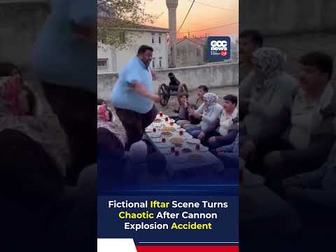 FAKE! Iftar Cannon EXPLODES Family Rooftop Chaos Viral Stunt!