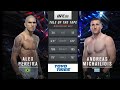 UFC 268 Alex Pereira VS Andreas Michailidis FULL FIGHT