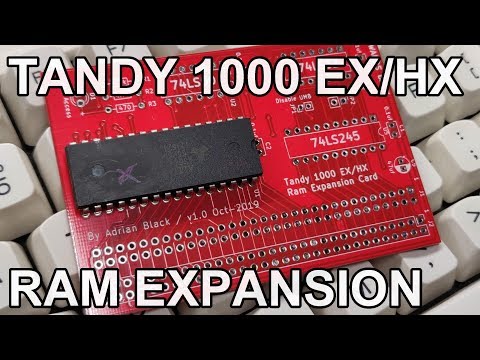 My first PCB! A Tandy 1000 EX/HX RAM expansion board