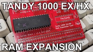 My first PCB! A Tandy 1000 EX/HX RAM expansion board