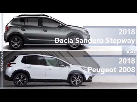 2018 Dacia Sandero Stepway vs 2018 Peugeot 2008 (technical comparison)