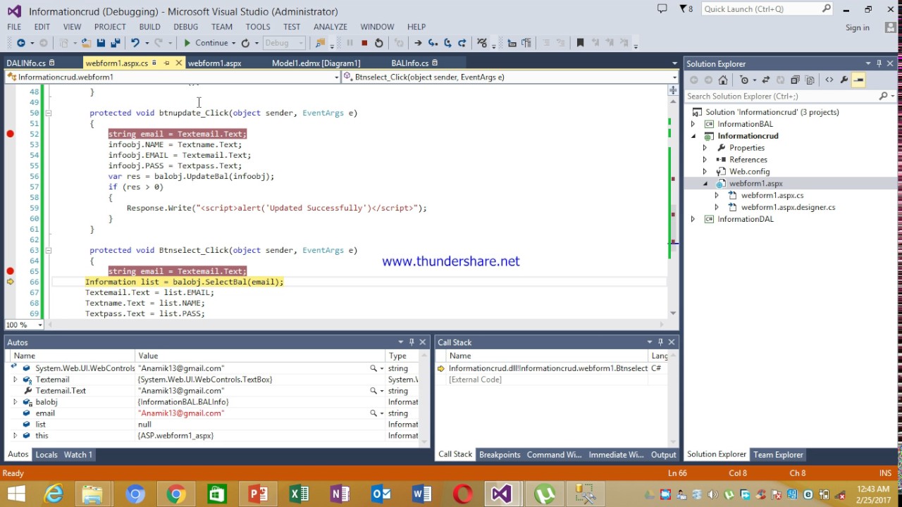Update Operation in Entity Framework