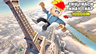 I CLIMBED AND JUMPED A 10000m HIGH TOWER TO GET 1 BILLION In ROBLOX !!