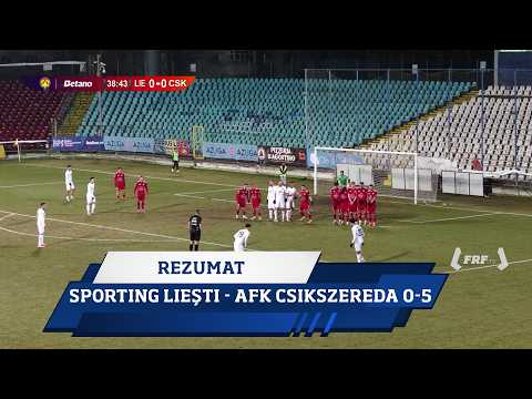 Cupa României Betano, grupe: Sporting Liești - AFK Csikszereda 0-5 (Rezumat, 11.02.2026)