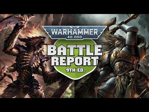 NEW 9th Edition 40k - Tyranids vs Space Wolves Battle Report Ep 1