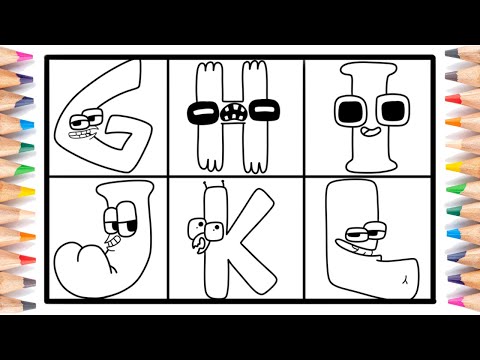 Alphabet Lore Coloring Pages | How to color Alphabet Lore | Elektronomia - Sky High [NCS Release]
