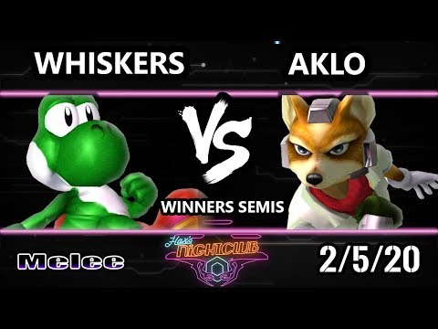 Hax’s Nightclub S1E6 - Whiskers (Yoshi) Vs. Aklo (Fox) SSBM Winners Semis