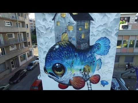 street art murual painting by veks van hillik