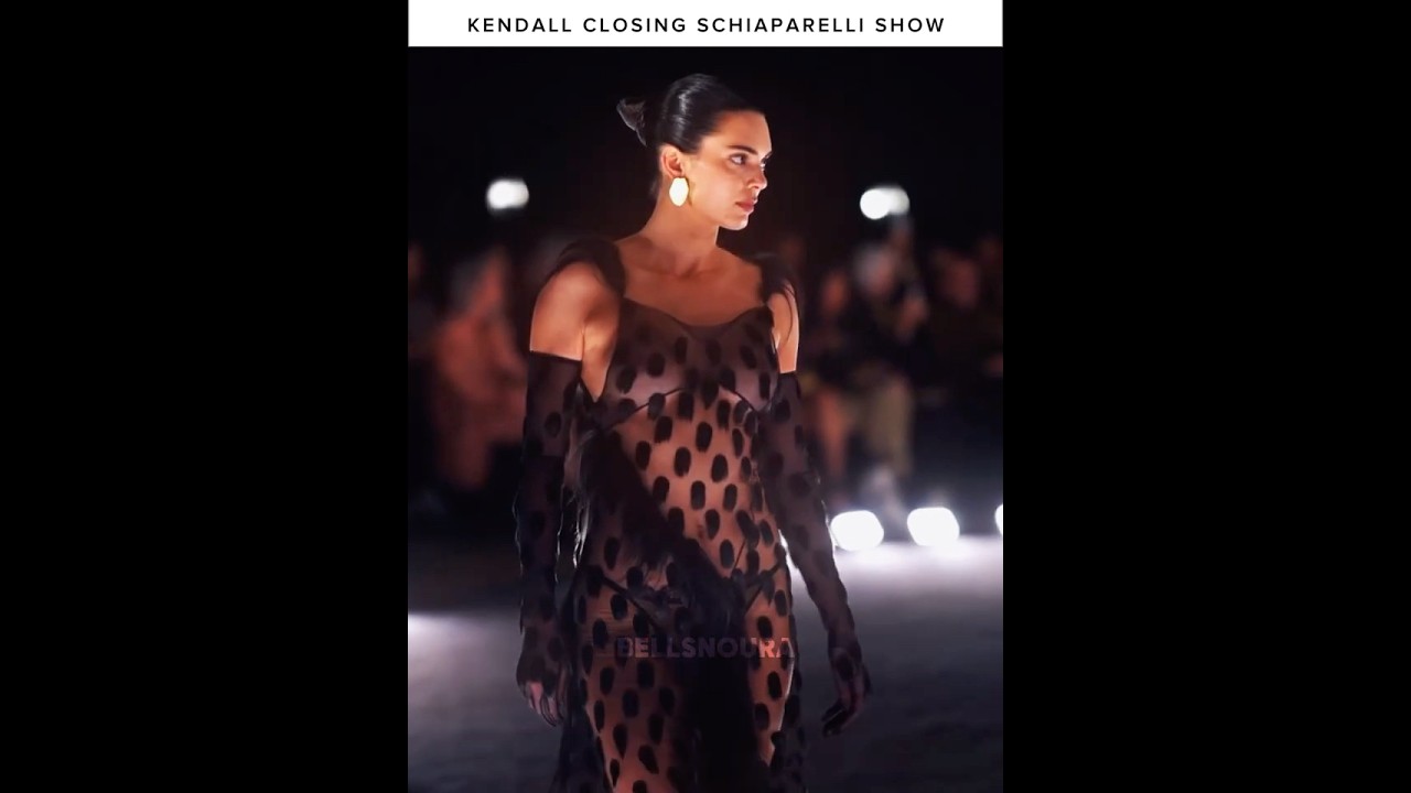 Kendall closing Schiaparelli show! #kendalljenner #supermodel #fashion