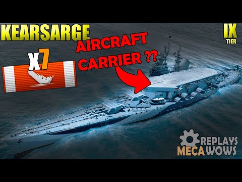 AIRCRAFT CARRIER?? Kearsarge 7 Kills & 201k Damage | World of Warships Gameplay 4k