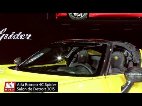 Alfa Romeo 4C - Salon de Détroit 2015