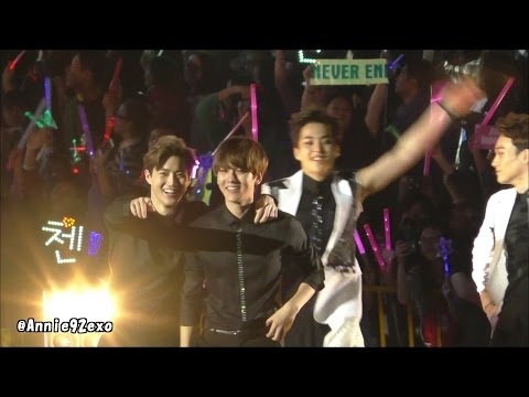 141018 44 ending 엔딩 Hope 빛 EXO Baekhyun Suho Xiumin Chen D.O. Donghae @ SMTOWN in Shanghai 에스엠타운 上海