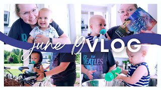 JUNE 19 VLOG | first day with my nephew remy, cooking w/ a 1 year old, picking my tbr for the beach