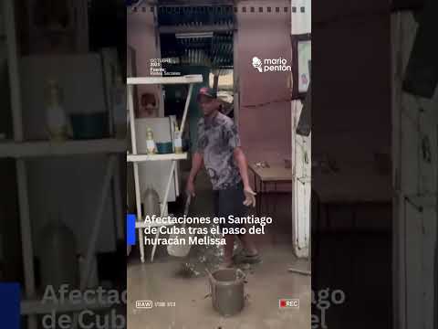 ⭕Afectaciones en Santiago de Cuba tras el paso del huracán Melissa