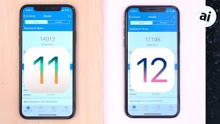iOS 11 vs iOS 12 Speed Test on iPhone X!