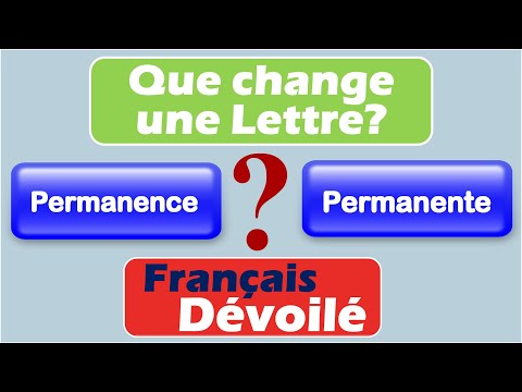Permanence et Permanente (Une Lettre)