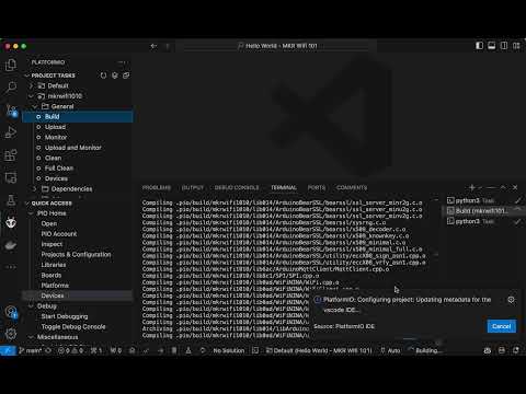 Platform.io - Clean, Build and Upload and Monitor