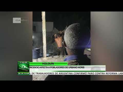 Incendio destruye tres viviendas en el municipio holguinero de Urbano Noris