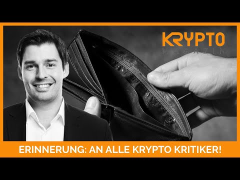 ERINNERUNG: FÜR ALLE KRYPTO KRITIKER!